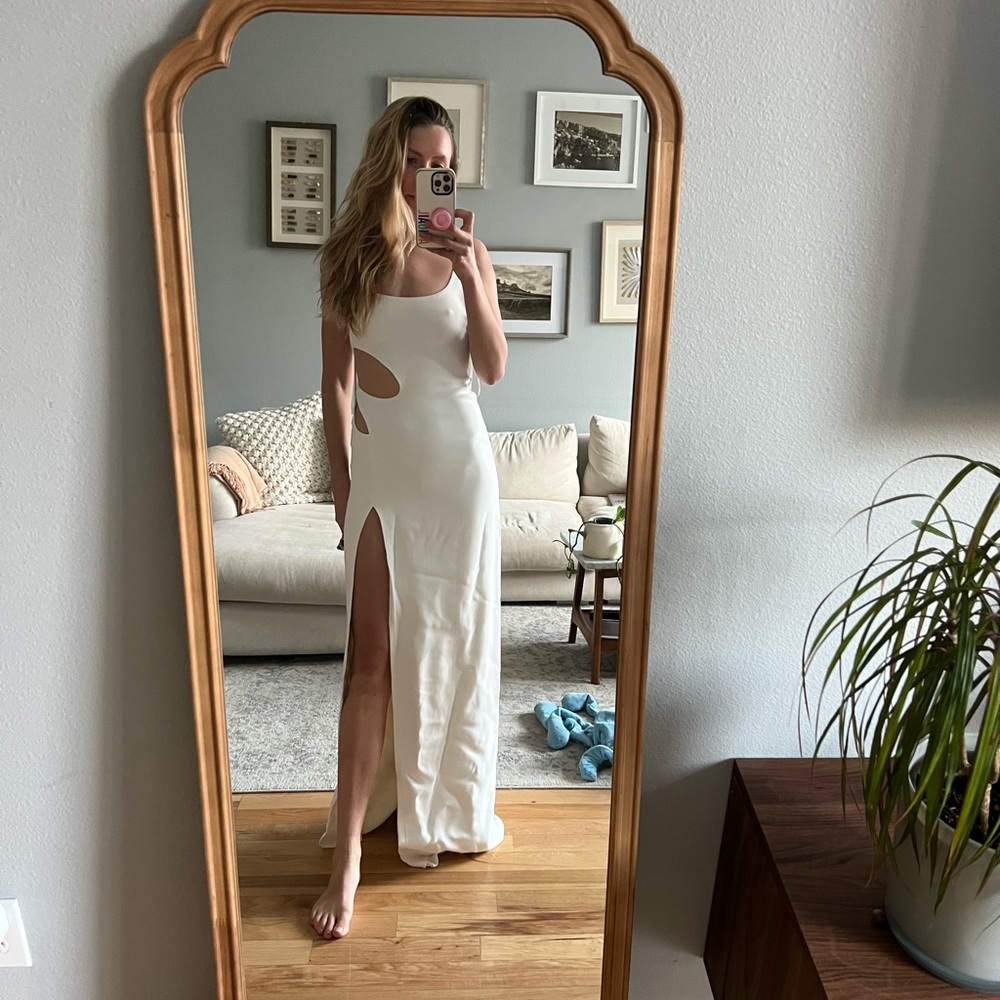 ET OCHS Rowena cutout cady gown
